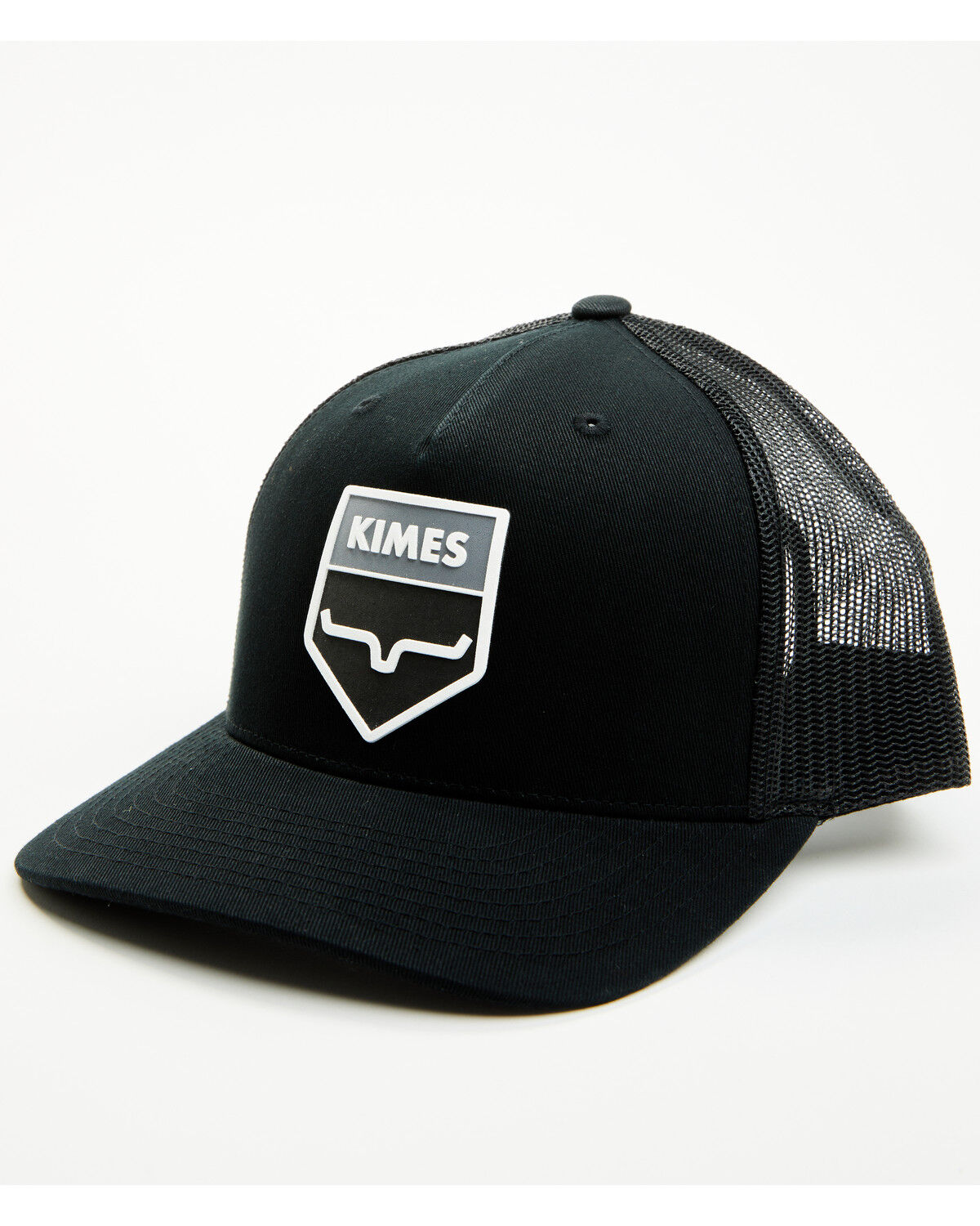 Image #1 - Kimes Ranch Men's Wedge Mesh Back Ball Cap, Black, hi-res