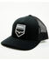 Image #1 - Kimes Ranch Men's Wedge Mesh Back Ball Cap, Black, hi-res