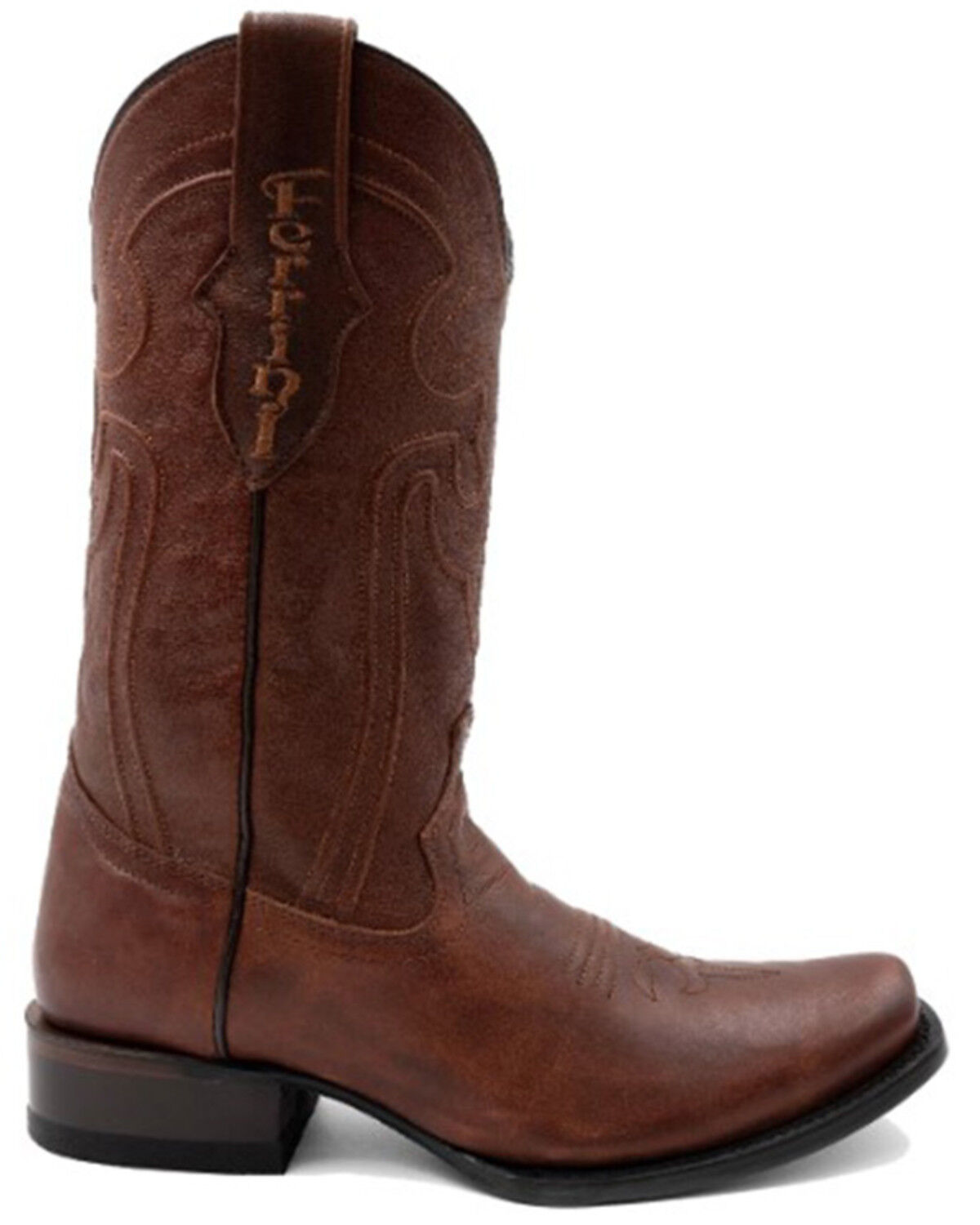 Image #2 - Ferrini Men's Wyatt Western Boots - Square Toe, Brandy Brown, hi-res