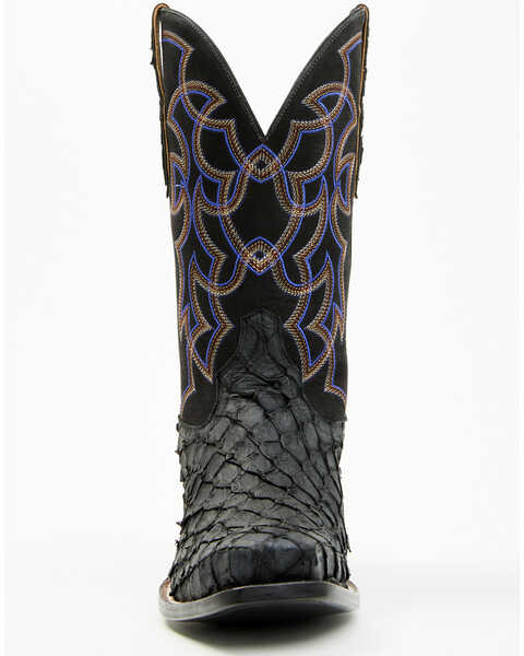 Image #4 - Cody James Men's Exotic Pirarucu Western Boots - Square Toe , Black, hi-res
