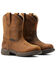 Ariat Women's Anthem Shortie Waterproof Western Performance Boots - Round Toe, Brown, hi-res