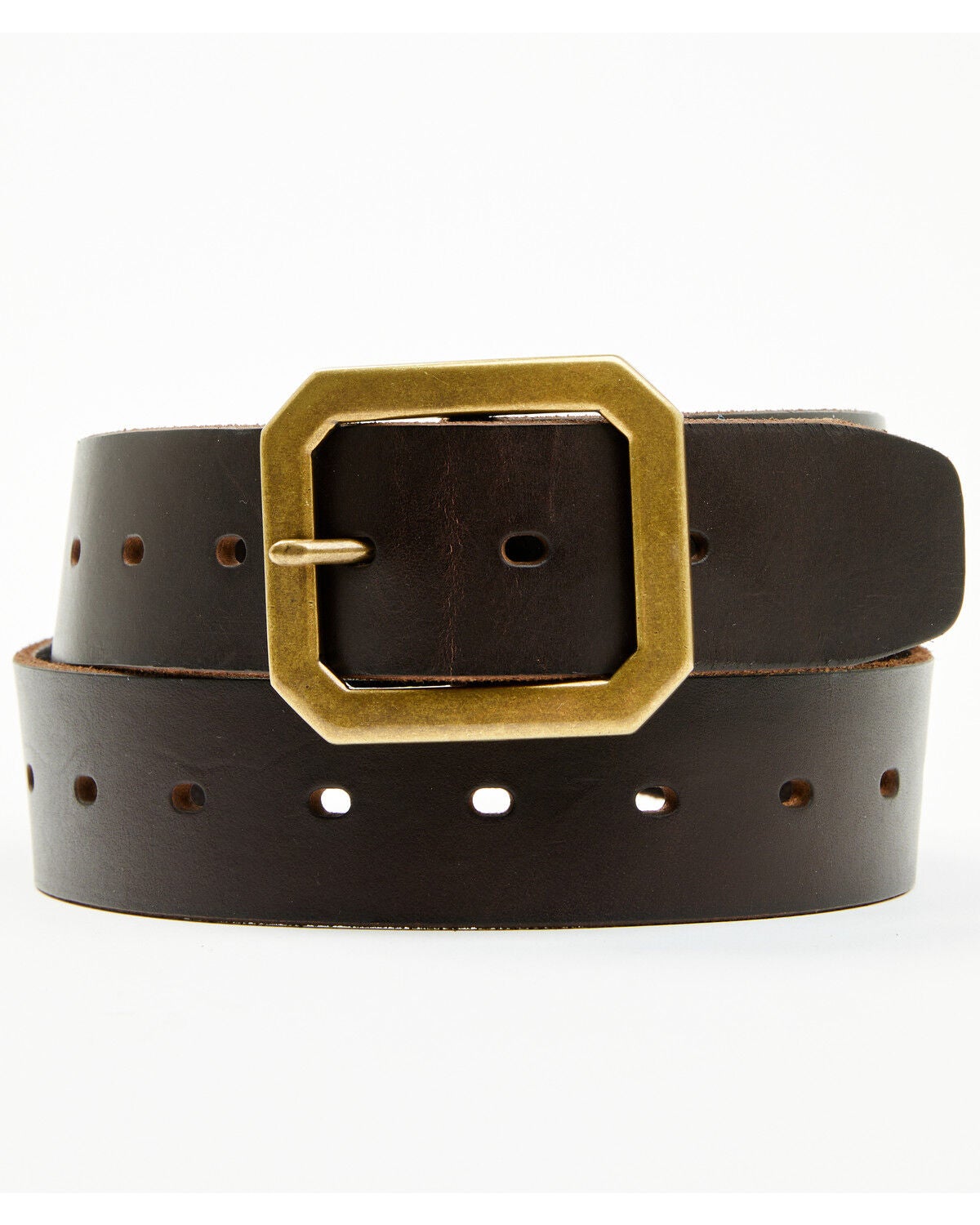 Brothers and Sons Men's Coleman Leather Belt, Chestnut, hi-res