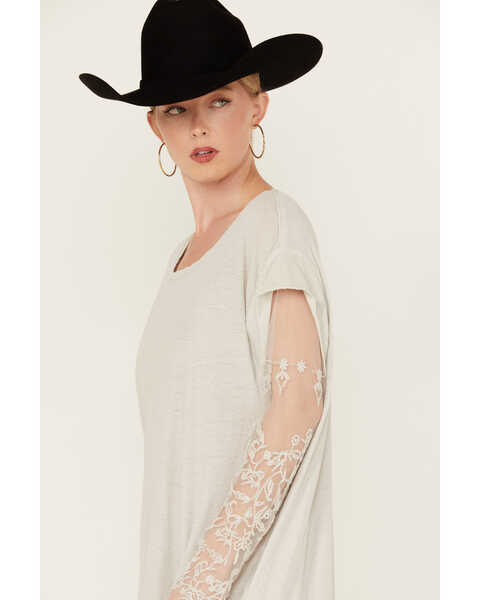Image #3 - Free People Women's Rock Steady Maxi Shirt Dress, White, hi-res