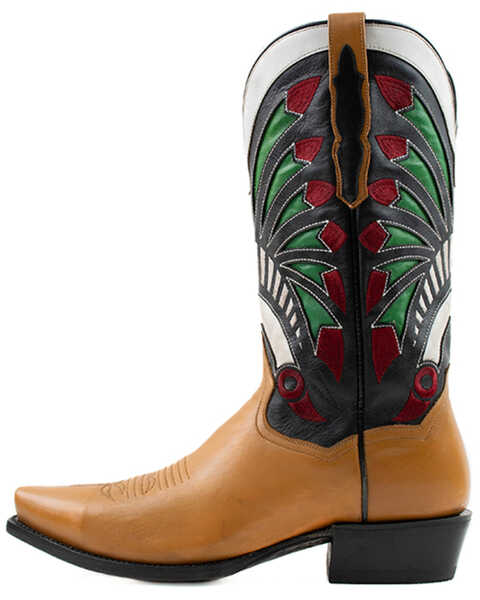 Image #3 - Dan Post Men's Tom Horn Western Boots - Snip Toe, Tan, hi-res