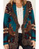 Image #3 - Idyllwind Women's River Run Southwestern Print Belted Cardigan, Blue, hi-res