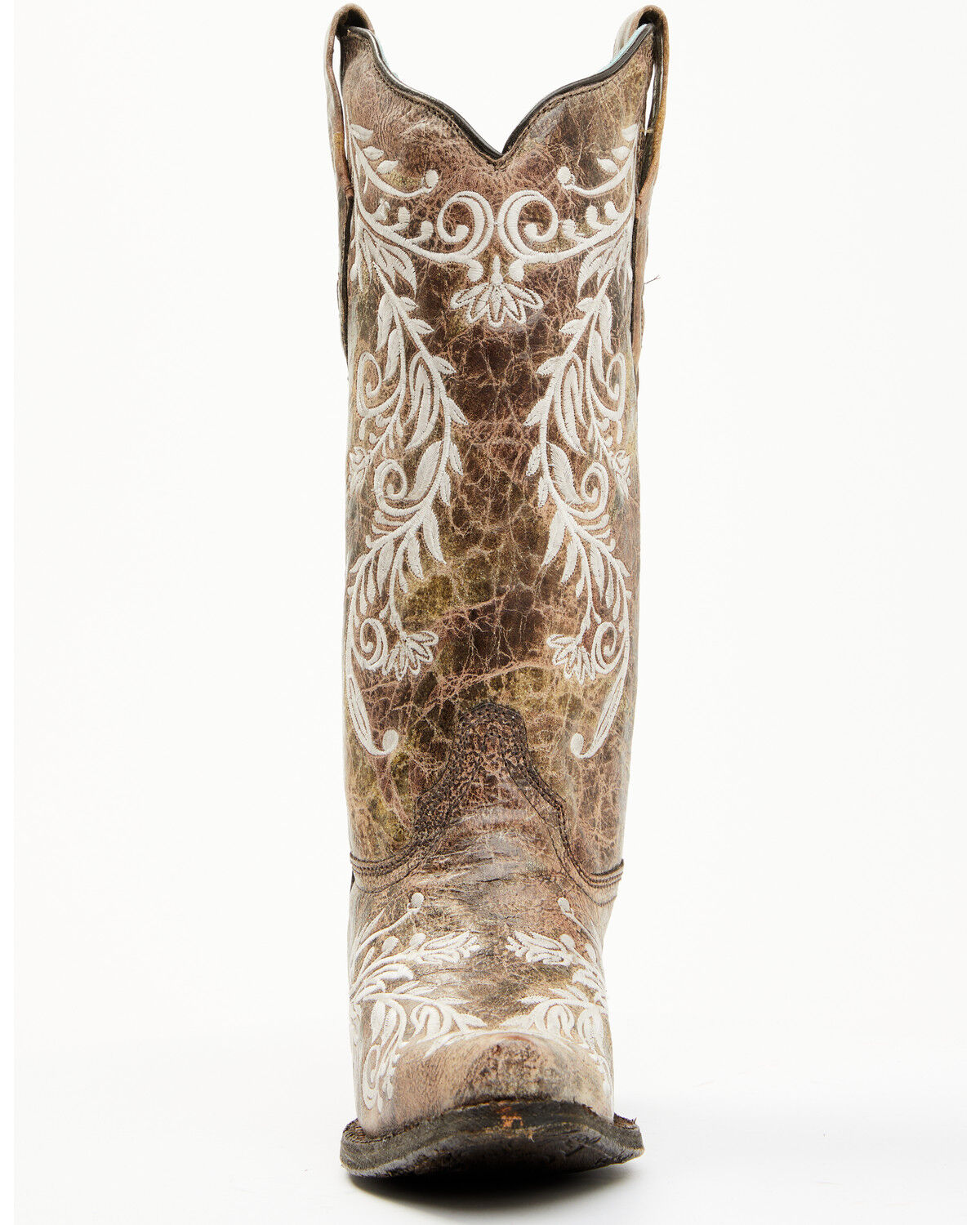 Image #5 - Corral Women's Blacklight Embroidered Western Boots - Snip Toe, Brown, hi-res