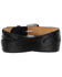 Tony Lama Men's Ostrich Print Leather Belt - Reg & Big, Black, hi-res
