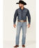 Cody James Core Men's Pistol Light Performance Stretch Slim Straight Jeans , Blue, hi-res