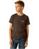 Image #4 - Ariat Boys'  Flag Logo Short Sleeve Graphic Print T-Shirt , Black, hi-res
