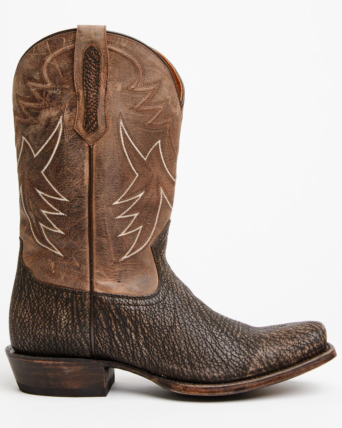 Image #2 - Cody James Men's Bruce Exotic Shark Western Boots - Square Toe, Black, hi-res