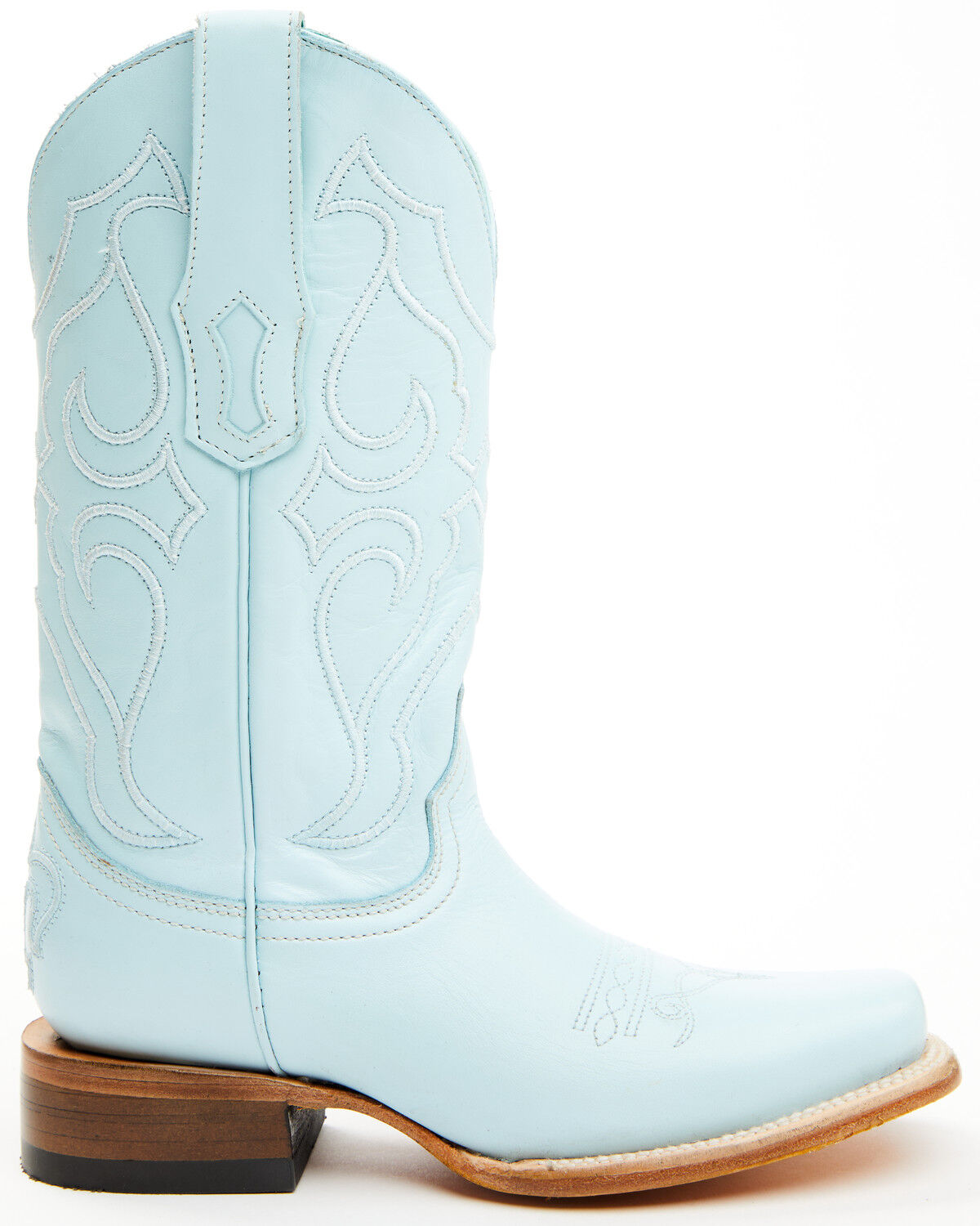 Image #2 - Corral Women's Embroidered Western Boots - Square Toe, Blue, hi-res