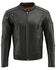 Image #2 - Milwaukee Leather Men's 4X Side Lace Vented Scooter Jacket - Big, Black, hi-res