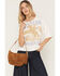 Image #1 - Avondayle Women's Side Buckle Suede Bag, Tan, hi-res