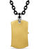 Montana Silversmiths Men's Kneeling At The Cross Dog Tag Necklace, Silver, hi-res