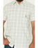 Image #3 - Carhartt Men's Bozeman Rugged Flex&reg; Relaxed Fit Plaid Print Short Sleeve Button-Down Work Shirt, Teal, hi-res