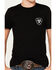 Image #3 - Ariat Boys' Cactus Flag Short Sleeve Graphic T-Shirt, Black, hi-res