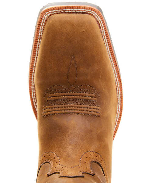 Image #6 - Wrangler Footwear Men's All-Around Western Boots - Broad Square Toe, Brown, hi-res