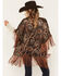 Image #4 - Shyanne Women's Nicks Burnout Paisley Print Fringe Kimono, Black, hi-res