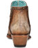 Image #4 - Corral Women's Overlay and Studded Fashion Booties - Round Toe, Tan, hi-res