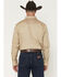 Image #4 - Wrangler Men's Logo Long Sleeve Button-Down Western Shirt, Khaki, hi-res