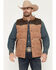 Image #1 - Cody James Men's Lonoke Corduroy Puffer Vest - Big, Tan, hi-res
