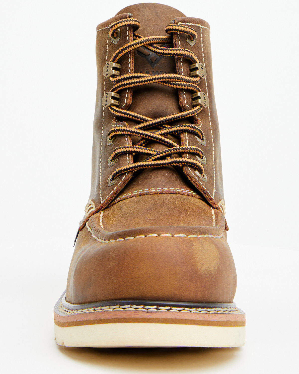 Image #4 - Hawx Men's 6" USA Wedge Redesigned Work Boots - Composite Toe, Dark Brown, hi-res