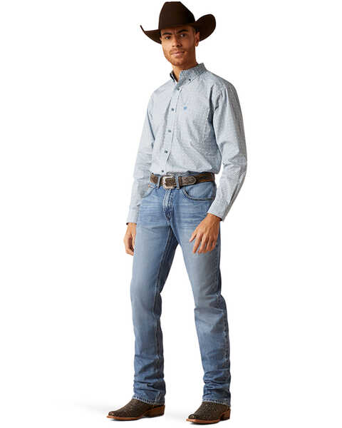 Image #1 - Ariat Men's M4 Ward Light Wash Relaxed Straight Jeans - Big , Light Wash, hi-res