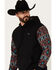 Hooey Men's Summit Southwestern Print Hooded Sweatshirt, Black, hi-res