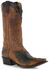 Image #1 - Moonshine Spirit Men's Eagle Overlay Western Boots - Snip Toe, , hi-res