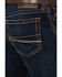 Image #4 - Ariat Men's M7 Gleeson Dark Wash Slim Straight Stretch Denim Jeans, Dark Wash, hi-res
