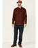Image #2 - Cody James Men's FR Southwestern Plaid Print Long Sleeve Snap Work Shirt, Wine, hi-res