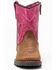 Image #4 - Shyanne Infant Girls' Top Western Boots - Round Toe, Brown/pink, hi-res