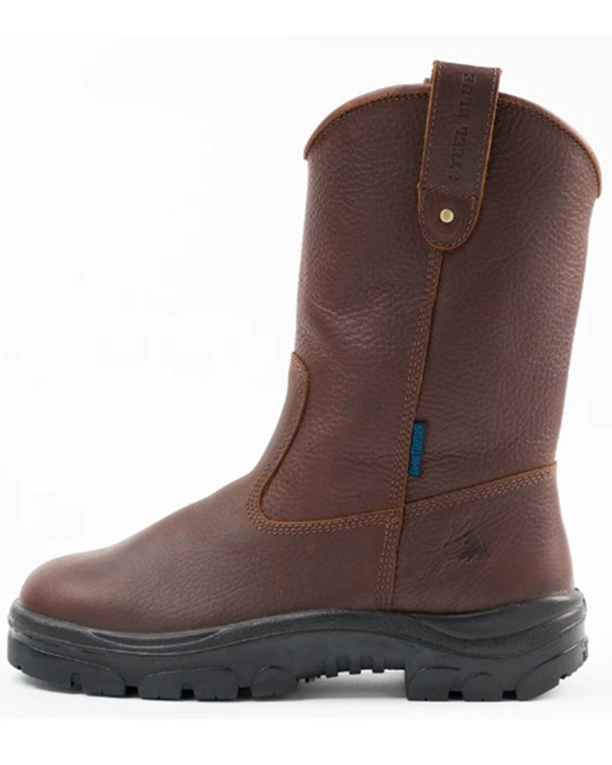 Image #3 - Steel Blue Men's 10" Heeler Waterproof Boots - Composite Toe, Brown, hi-res