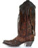 Corral Women's Leopard Stud & Fringe Western Boots - Snip Toe, Honey, hi-res