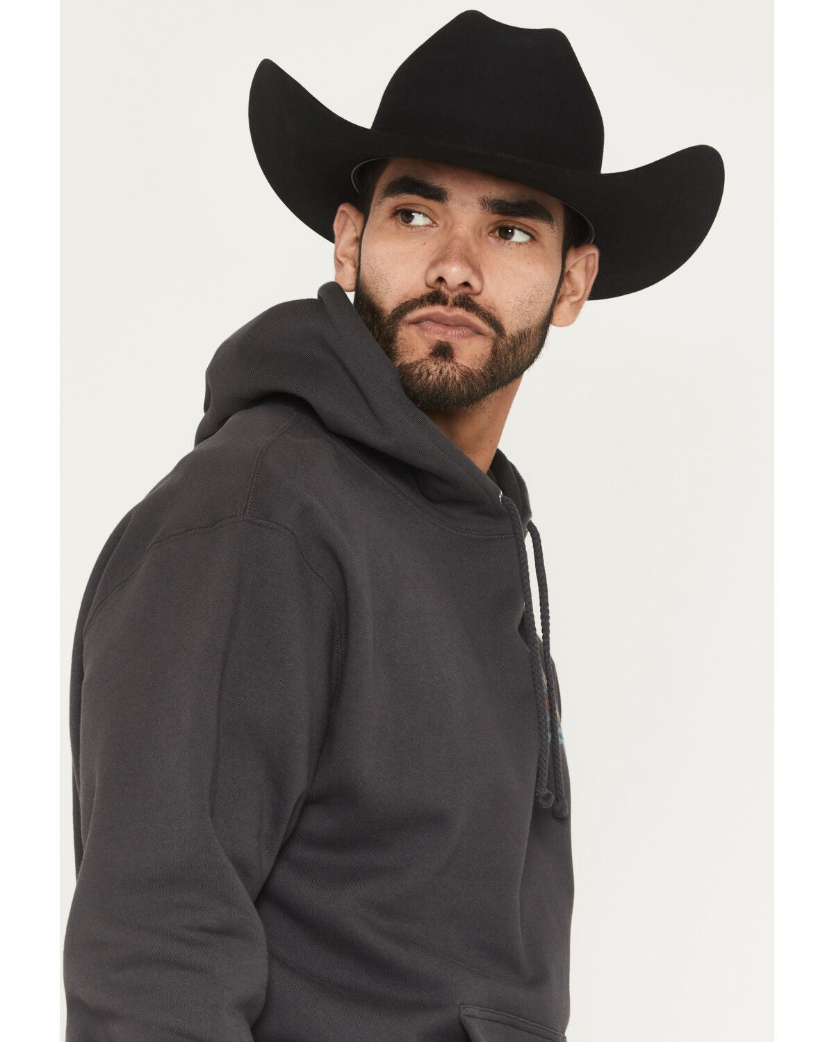Image #2 - Seager Men's Greenhead Graphic Hooded Sweatshirt, Black, hi-res