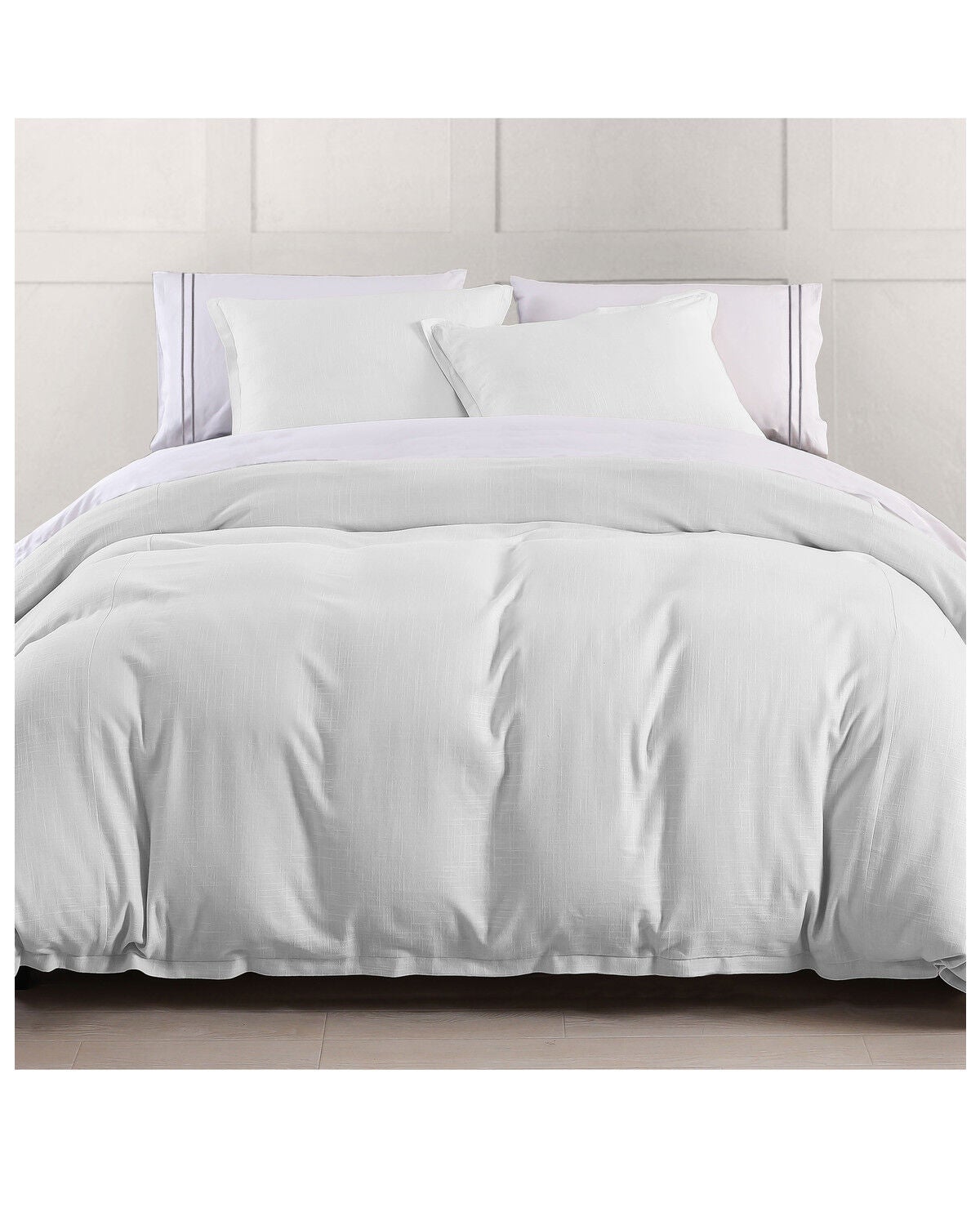 HiEnd Accents Hera 3pc Duvet Set - Queen, Grey, hi-res