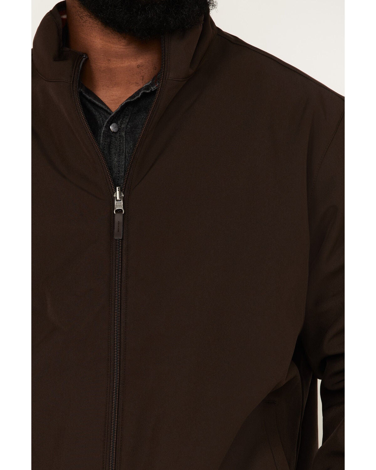 Image #3 - RANK 45&reg; Men's Morgan Reversible Softshell Jacket, Brown, hi-res