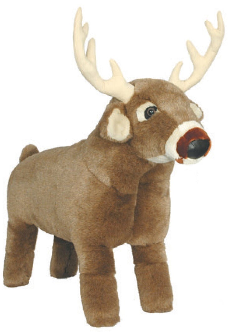 Carstens Home White Tail Deer Footstool, Multi, hi-res