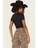 Image #4 - Good American Women's Scuba Solid Short Sleeve Bodysuit, Black, hi-res