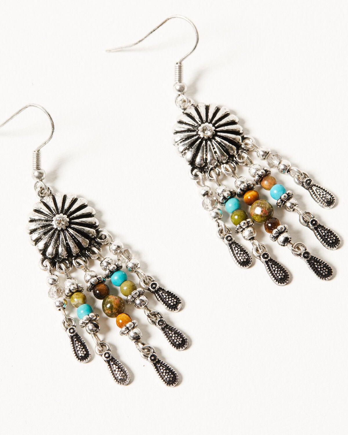 Image #3 - Shyanne Women's Bisbee Falls 6-Piece Silver Beaded Wings Earrings Set, Silver, hi-res