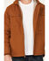 Image #3 - Lucky Brand Workwear Men's Chore Sherpa Lined Insulated Canvas Hooded Jacket, Brown, hi-res