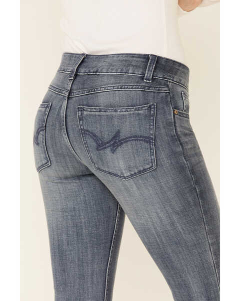 Image #4 - Wrangler Women's Medium Wash Regular Fit Mid Rise Bootcut Jeans, Med Blue, hi-res