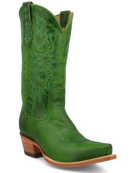 Image #1 - Black Star Women's Paradise Western Boot - Snip Toe, Green, hi-res