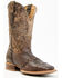 Image #1 - Corral Men's Exotic Ostrich Barbed Wire Western Boots - Broad Square Toe, Brown, hi-res