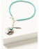 Image #3 - Shyanne Women's Americana Long Horn Pendant Necklace and Earring Set - 2 Piece , Turquoise, hi-res