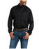Image #1 - Ariat Men's Solid Twill Long Sleeve Western Woven Shirt, Black, hi-res