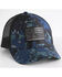 Image #1 - Howitzer Men's We The People Camo Print Ball Cap, Blue, hi-res