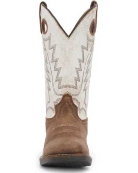 Image #4 - Smoky Mountain Women's Drifter Western Performance Boots - Broad Square Toe, Brown, hi-res
