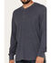 Image #3 - North River Men's Heathered Waffle Long Sleeve Henley Shirt, Indigo, hi-res