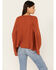 Image #4 - Angie Women's Crochet Notched Long Sleeve Peasant Top, Caramel, hi-res